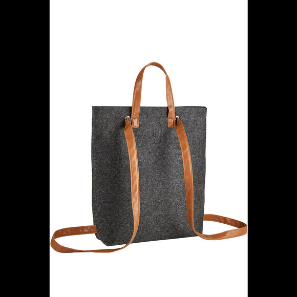 Faithworks Convertible Felt Backpack & Laptop Sleeve Dark Gray - Picture 2 of 3